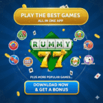 Rummy 77 game apk banner